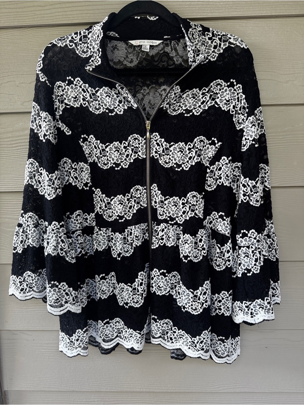 erin london lace jacket Black & White whimsigoth witchy romantic